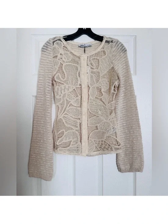 NWT! Zara Combination Knit Sweater - Picture 4 of 6